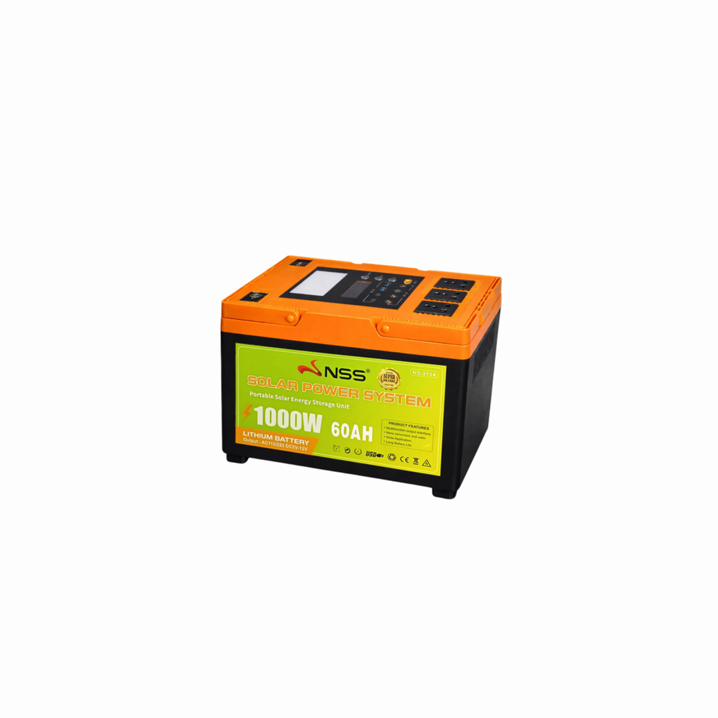 NSS [NEW LAUNCH] NO SOLAR PANEL 70W-1000W Portable Solar Power Station 60,000mAh Lithium Battery | NS-270 Series Solar Generator for Camping, Home Backup, & Outdoor Emergency Power | 220V AC Output Powerbank