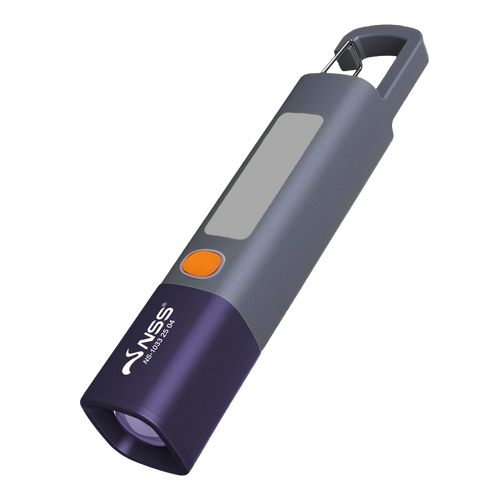 NSS LED XPE Zoomable Flashlight – Rechargeable USB-C Torch with 3 Light Modes & 1200mAh Battery