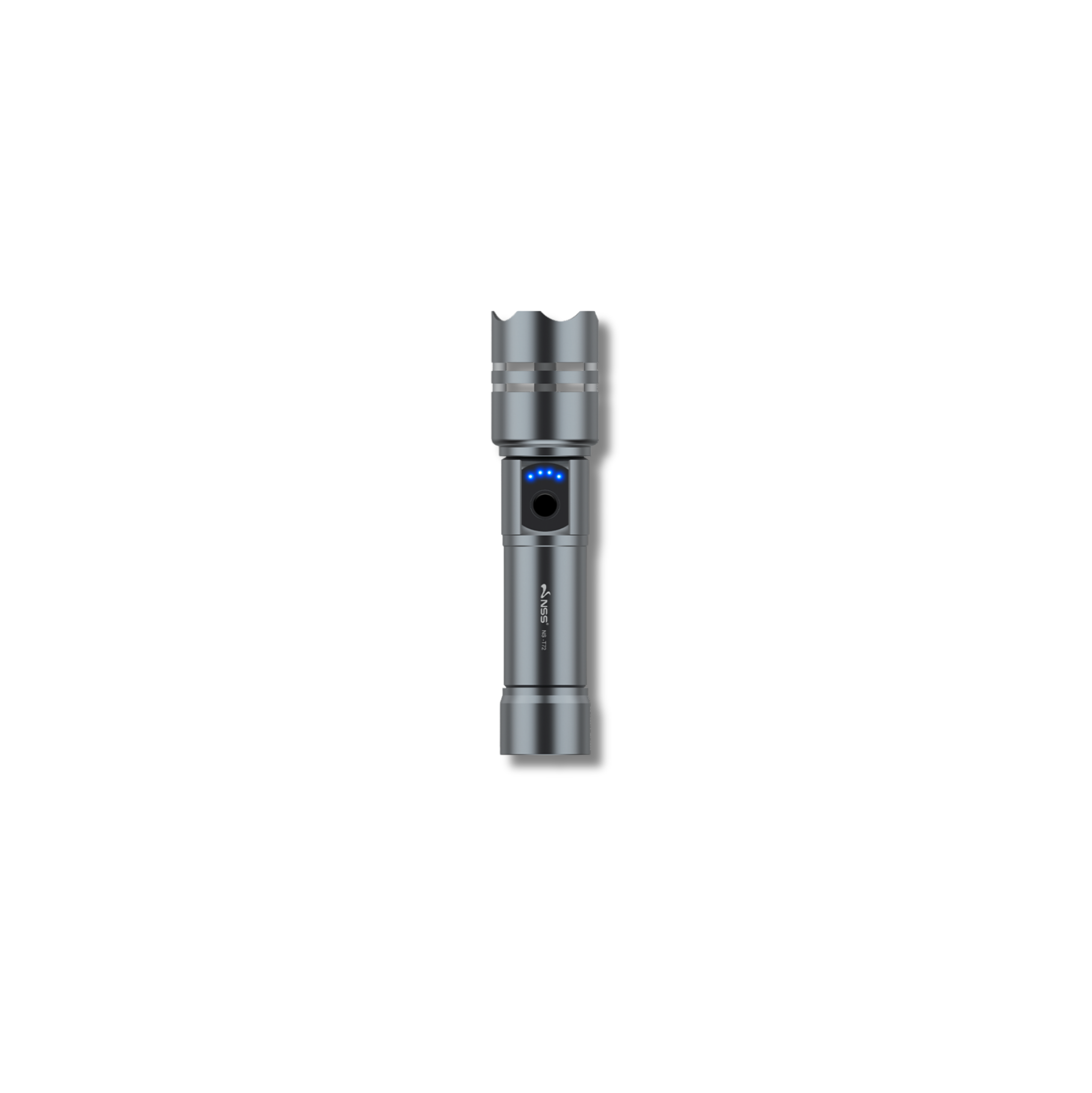 NSS Rechargeable Emergency LED Flashlight with Glass Breaker & Seatbelt Cutter