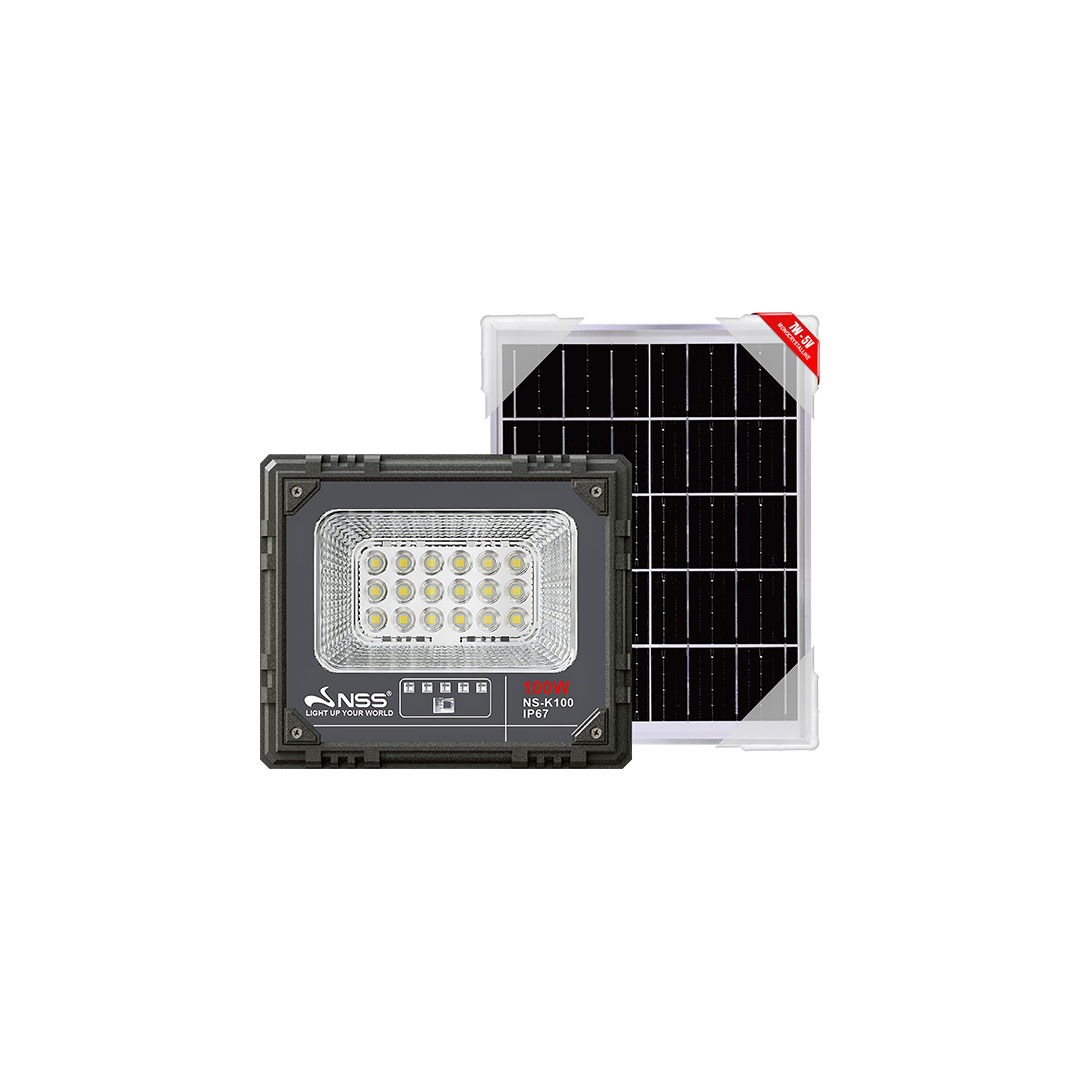 NSS K Series Solar Powered LED Flood Light 100W 200W 300W 500W Waterproof
