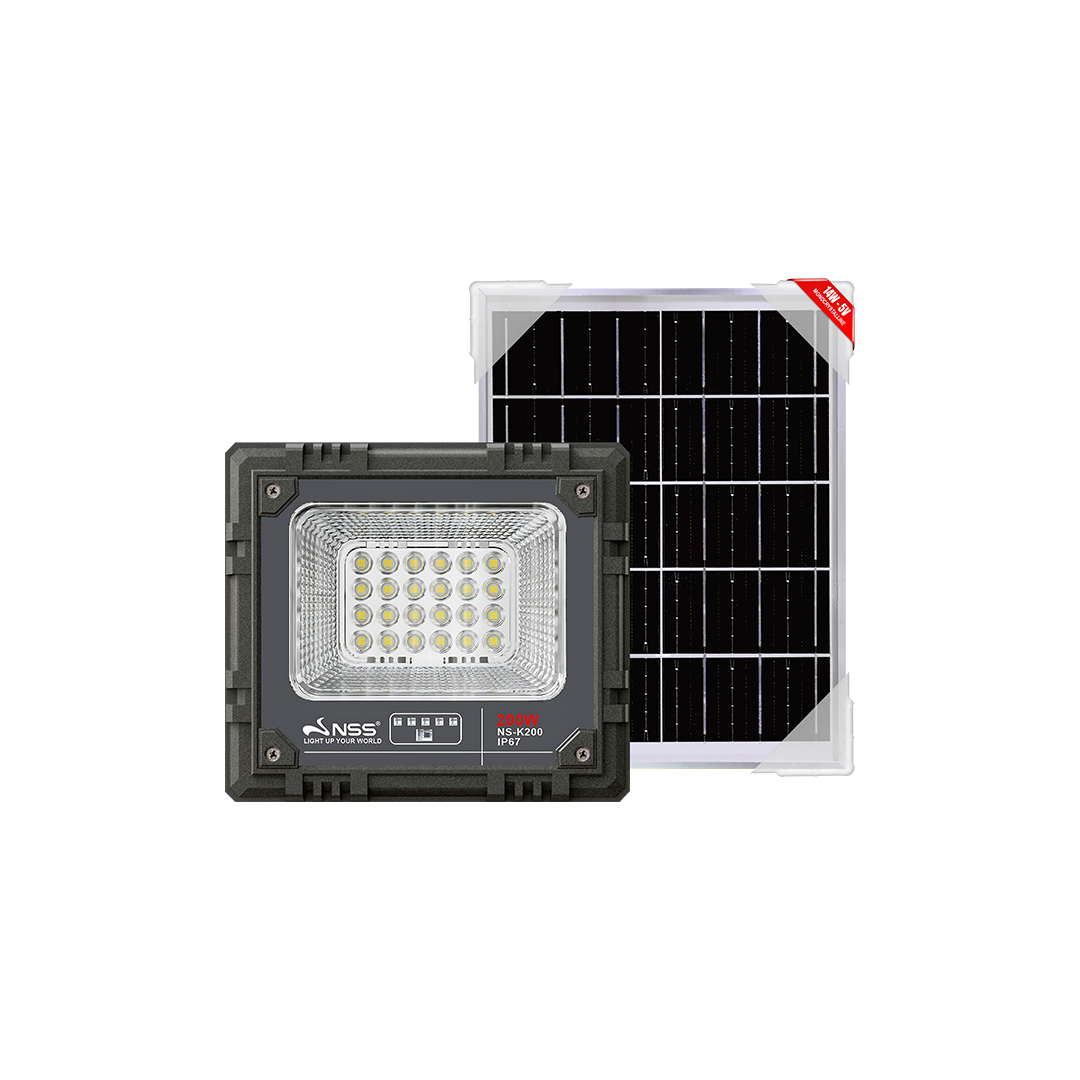 NSS K Series Solar Powered LED Flood Light 100W 200W 300W 500W Waterproof