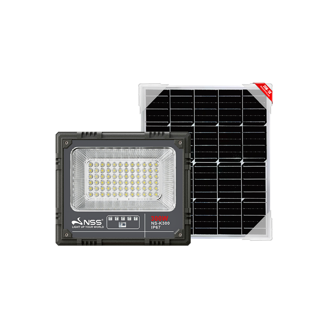 NSS K Series Solar Powered LED Flood Light 100W 200W 300W 500W Waterproof
