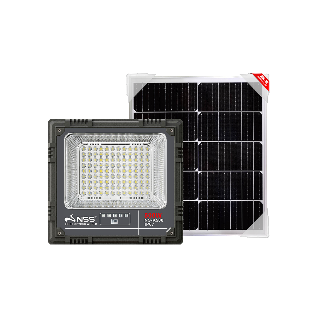 NSS K Series Solar Powered LED Flood Light 100W 200W 300W 500W Waterproof