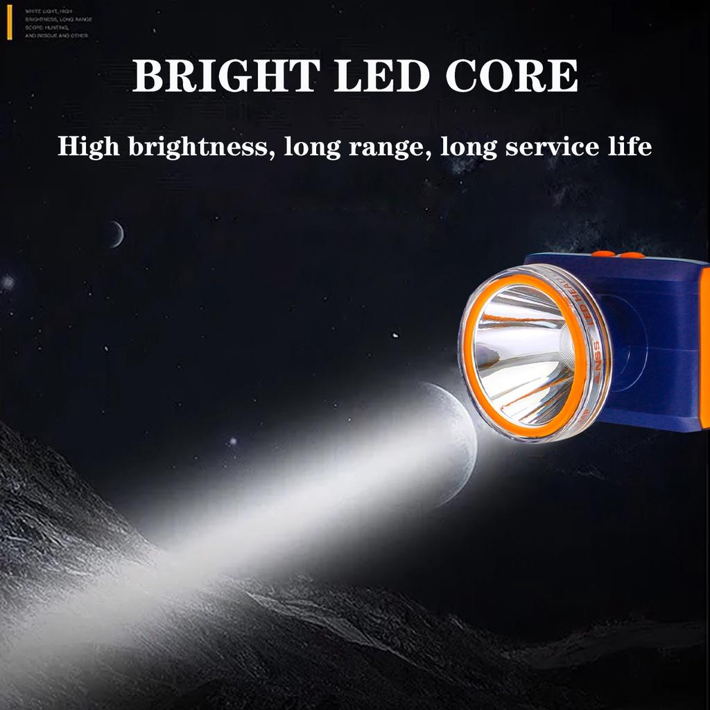 NSS Waterproof Rechargeable Headlamp NS-599 – 80W High Power LED Headlight with 4800mAh Battery & Adjustable Beam