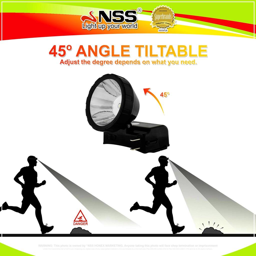 NSS Rechargeable LED Headlamp NS-169 – High Power SST40 Headlight with Long Range Beam & All-Day Battery