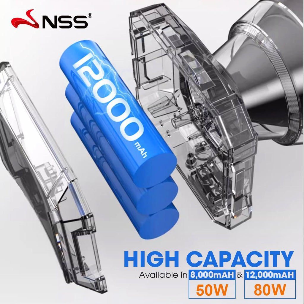 NSS Rechargeable LED Headlamp 80W (12000mAh)