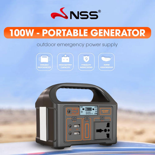 NSS 100W Mini Portable Solar Generator – Compact Power Station for Camping & Emergency (NS-2576)